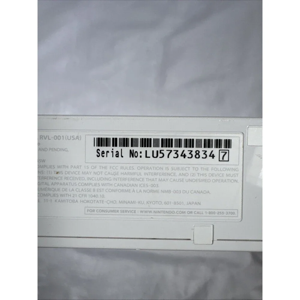 Nintendo Wii‎ Console White 2006 RVL-001 For Parts